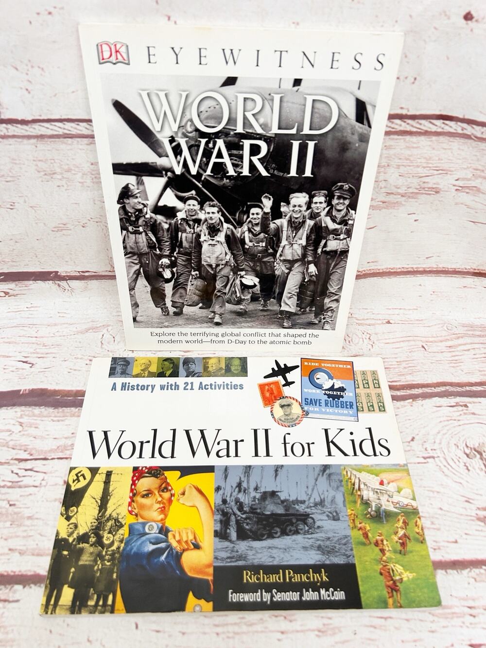 WORLD WAR II Kids History Book Bundle Lot 2 DK Eyewitness Activity Guide